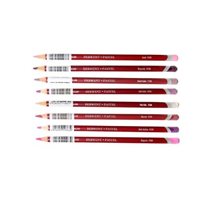Derwent Pastel Pencils Pastel Kalemi 8'li Set Pembe Tonları
