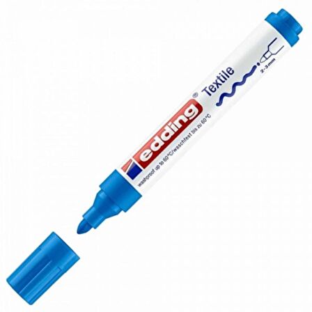 Edding Tekstil Markör Kalemi 4500 2-3mm Açık Mavi 10