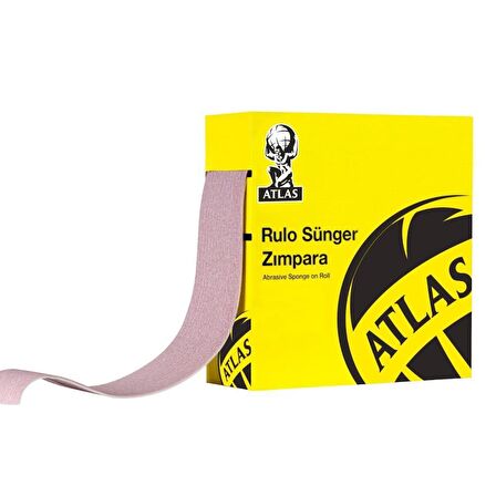 Atlas Rulo Soft Sünger Zımpara 115 mm. - 25 mt. - 120 Kum