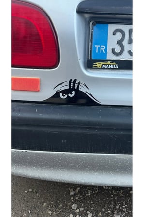 Siyah Bagaj etiketi oto Sticker