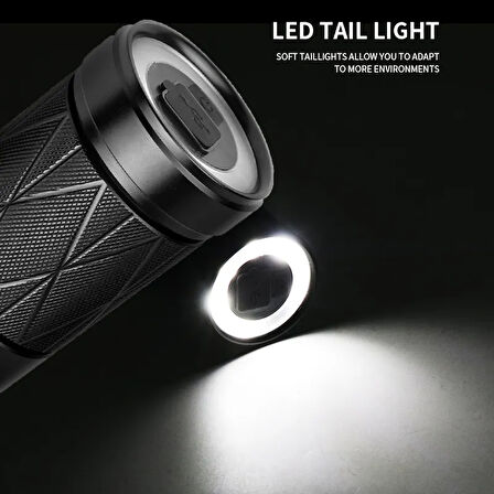 Powerbank Özellikli Zoomlu Led El Feneri Model 201
