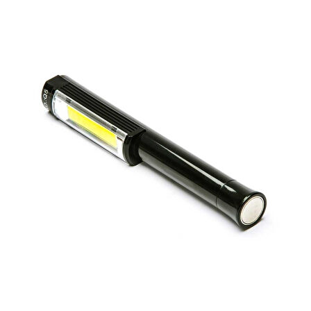 PS-Q5 Pilli Mıknatıslı COB LED Çalışma Tamir Kırmızı Işık El Feneri