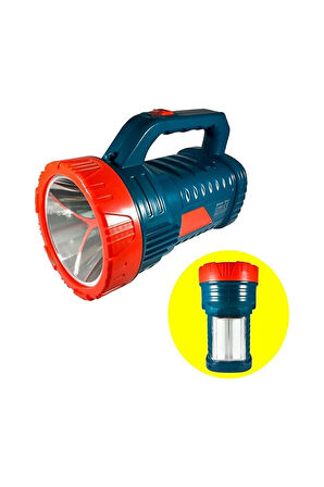 Projektör 15w Led Şarjlı El Feneri Ve X2 Tüp 26smd Led Çift Yönlü
