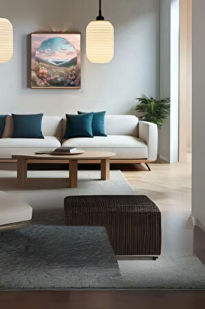 Mocca Serisi Dekoratif Sarkıt Avize 20 cm Kahve Renk Modern Tasarım E27 Duy Salon Mutfak Yatak Odası