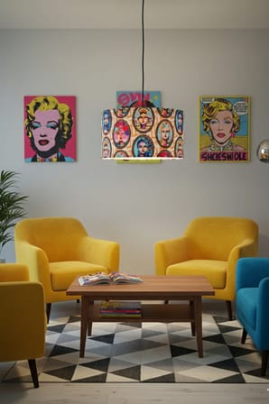 Pop Art Sarkıt Avize 30 x 20 Cm