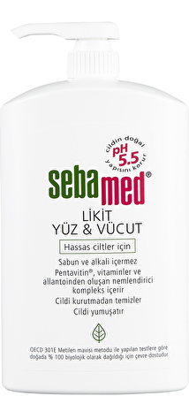 Sebamed Likit Yüz ve Vücut Temizleyici Jel 1000 ml