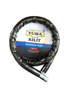 #Kilit Çelik Zırhlı Güvenli Anahtarlı Körüklü Kalın Şık Siyah Boy 120 Cm Çap 22 Mm Motosiklet Kilidi