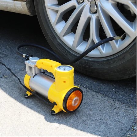 #Kompresör 12V Çakmaklık Girişli Taşınabilir Metal Lastik Şişirme 150 PSI 35 LPM Oto Hava Kompresörü