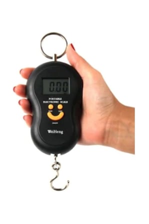 #ElTartısı Bagaj Valiz Ölçer Elektronik Dijital El Kantarı 10 Gr Hassas 50 Kg Terazi Gülen Yüz Tartı
