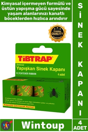 #Sinek Etkili Güçlü Böcek Haşere Karasinek Meyve Sineği Yapışkanlı Tuzak Yapışkan Sinek Kapanı 4'lü