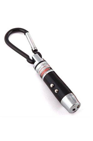 #ElFeneri Güçlü Mini Taşınabilir El Feneri Anahtarlık Işıklı Anahtarlık 3 Fonksiyon Lazer Led Feneri
