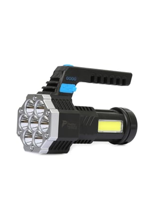 #ElFeneri Güçlü Kamp Taktik Su Geçirmez USB Şarj Göstergeli Şarj Edilebilir 7XPE +COB Led El Feneri