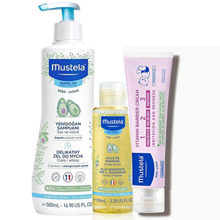 Mustela 3 lü Bebek Bakım Seti