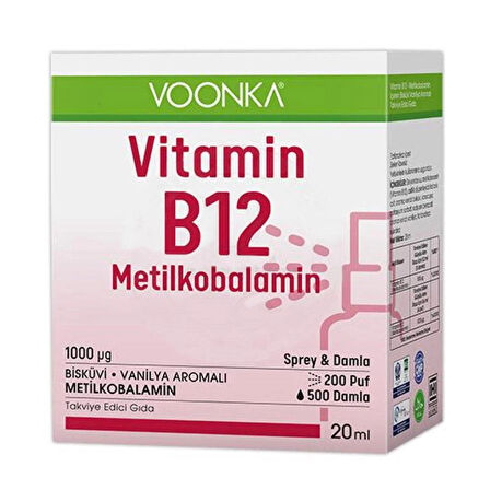 Voonka Vi̇tami̇n B12 Meti̇lkobalami̇n 20 ml