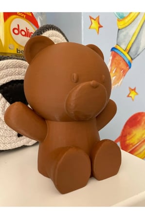 Sevimli Ayıcık Kumbara, 15 CM Çocuk Kumbarası, Kumbara, Renk seçeneği mevcut, Sert Plastik