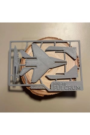 Mig-29 Fulcrum Ve Mig-29 Fulcrum Yapım Kiti - Beyaz - 8cm