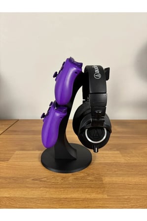 Özel Tasarım İkili Xbox Kol Tutucu ve Kulaklık Standı, İkili Xbox Kol Standı İkili Joystick Standı