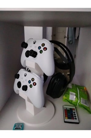 Özel Tasarım İkili Xbox Kol Tutucu ve Kulaklık Standı, İkili Xbox Kol Standı İkili Joystick Standı