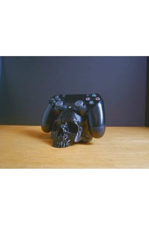 Dekoratif Kuru Kafa Detaylı Kol Standı, Oyun Kolu Tutucu  Stand, PS5/PS4/XBOX/NİNTENDO UYUMLU
