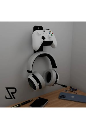 Xbox Joystick Uyumlu Kulaklık ve Kol Standı Kumanda Kol Tutucu, Oyun Kolu Standı  Kontrolcü Stand