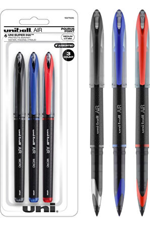 Uni-Ball Roller Kalem Aır 0.5 MM UBA-188-M (1 Adet Kırmızı+1 Adet Mavi+1 Adet Siyah)