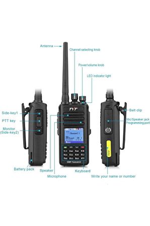 Md-390 Dmr Dual Band El Telsizi 2'li Paket