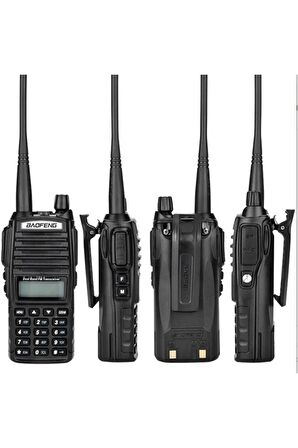 2 Adet Baofeng UV 82 Telsiz Alıcı-Verici 10 KM UV82 Telsiz Vhf Uhf Tarayıcı Telsiz UV-82 Tel