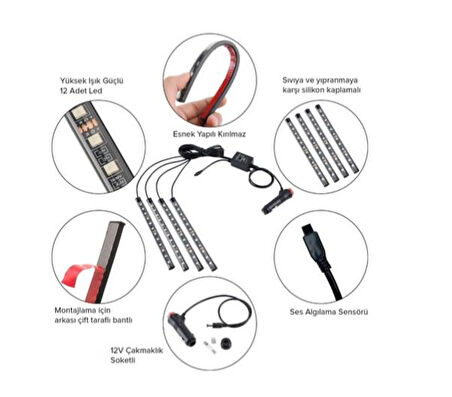 Mercedes Citan Uyumlu Ayak Altı Aydınlatma