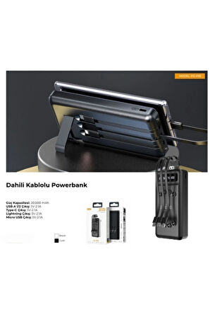 Dahili Kablolu Powerbank