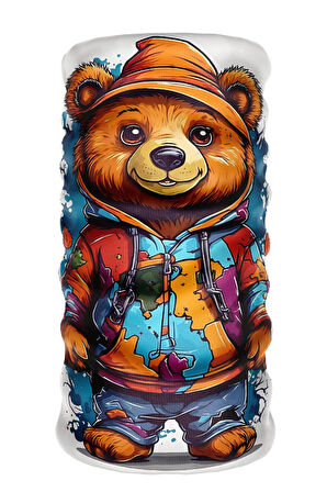 Outdoor Spor , Motosiklet ve Bisiklet Kullananlara Özel Desenli Buff Boyunluk Bandana Balaklava