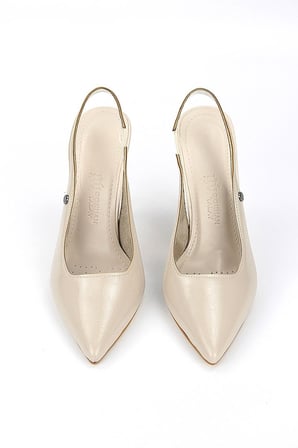 Zerina Bej Rugan Esnek Yumuşak Kaymaz Taban İnce Topuklu (11cm) Kadın Stiletto