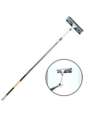 Büyük Boy Dayanıklı Mikrofiber Bezli Bükülebilir Teleskopik Cam Silme Aparatı