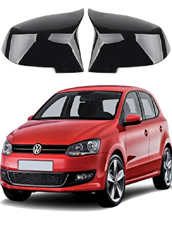 Volkswagen Polo 2009-2017  Araca Özel Batman Yarasa Ayna Kapağı Pianoblack