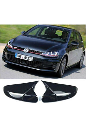 Volkswagen Golf 7 Araca Özel Batman Yarasa Ayna Kapağı Pianoblack