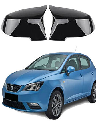 Seat İbiza 08-17 Araca Özel Batman Yarasa Ayna Kapağı Pianoblack