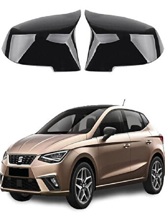 Seat İbiza 2017- Araca Özel Batman Yarasa Ayna Kapağı Pianoblack