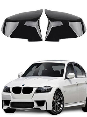 BMW 3 SERİSİ E90 04-09 Araca Özel Batman Yarasa Ayna Kapağı Pianoblack