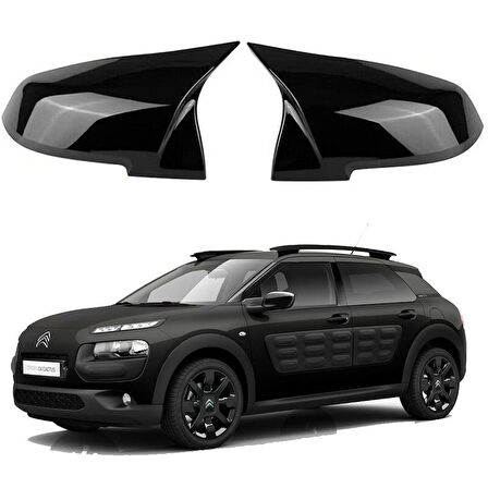 Citroen  C4 Cactus 2014+ Araca Özel Batman Yarasa Ayna Kapağı Pianoblack