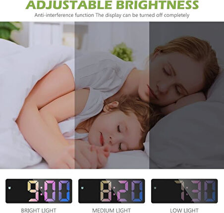 Zaman Göstergeli Elektronik LED Masaüstü Saat