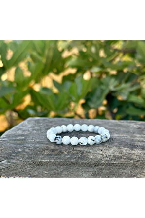 8 mm Aytaşı Kadın Erkek Doğal taş Bileklik