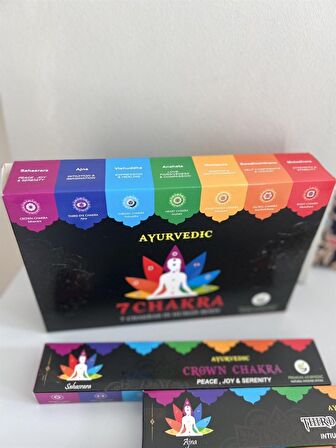 Ayurvedik 7 Çakra Tütsü Seti (7li Set)