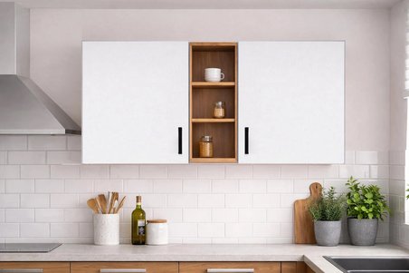 AYZA 4 KAPAKLI ÇOK AMAÇLI DOLAP-MUTFAK DOLABI-MİKRODALGA-ERZAK-AİRFRYER-KİLER DOLABI