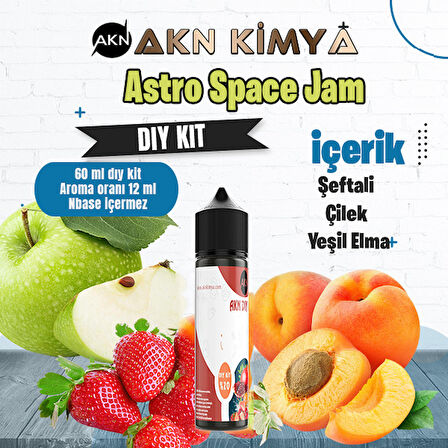 Astro Space Jam Dıy Kit Yeşil Elma Şeftali Gıda Aroması %20 Oranda Aroma İçerir (Hazır Değildir )