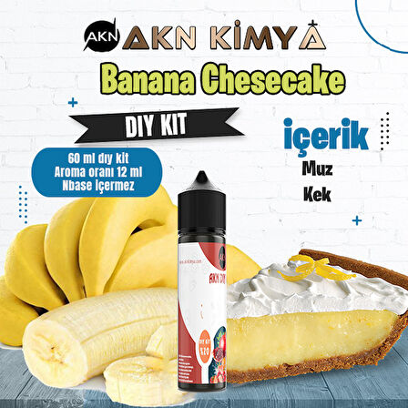 Banana Cheescake Dıy Kit Muz Kek Gıda Aroması %20 Oranda Aroma İçerir (Hazır Değildir )