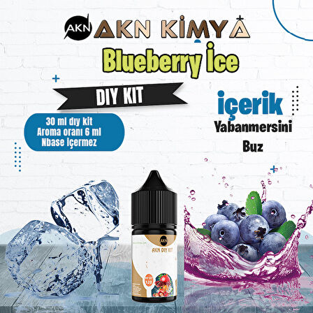 Bluberry Ice Dıy Kit Yabanmersini Buz Gıda Aroması %20 Oranda Aroma İçerir (Hazır Değildir )