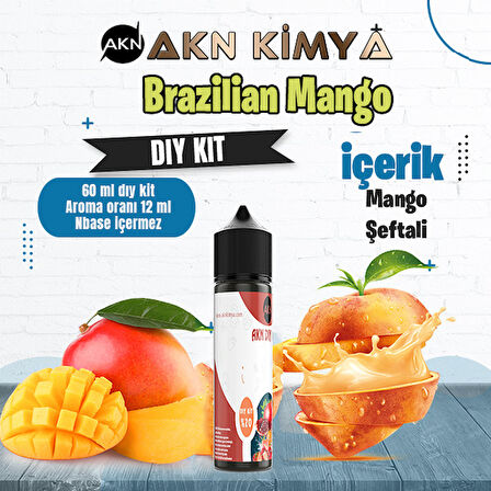 Brazilian Mango Dıy Kit Mango Şeftali Gıda Aroması %20 Oranda Aroma İçerir (Hazır Değildir )