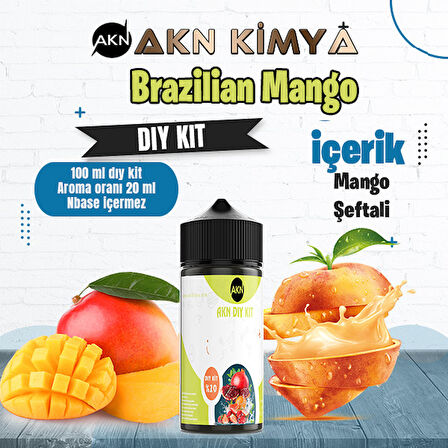 Brazilian Mango Dıy Kit Mango Şeftali Gıda Aroması %20 Oranda Aroma İçerir (Hazır Değildir )