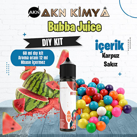 Bubba Juice Dıy Kit Karpuz Sakız Gıda Aroması %20 Oranda Aroma İçerir (Hazır Değildir )