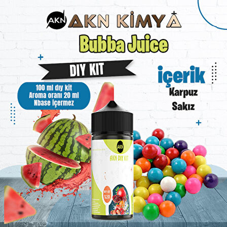 Bubba Juice Dıy Kit Karpuz Sakız Gıda Aroması %20 Oranda Aroma İçerir (Hazır Değildir )