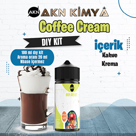 Coffee Cream Dıy Kit Kahve Krema Gıda Aroması %20 Oranda Aroma İçerir (Hazır Değildir )